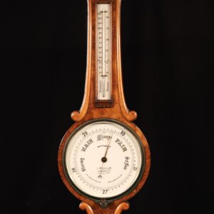 Walnut Wall Barometer by Callaghan No 5224 c.1878