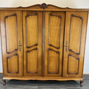 Wardrobe French Vintage 4 Door Armoire Retro