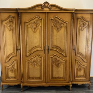 Wardrobe French Vintage 4 Door Armoire Retro