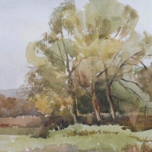 Watercolour Autumn in Wiltshire by Ronald Birch