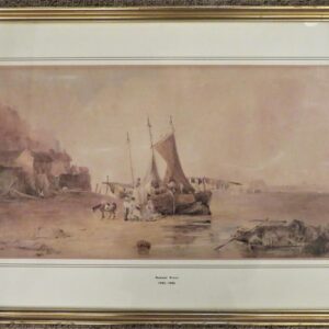 Watercolour Beach Scene by Samuel Prout 1783-1852