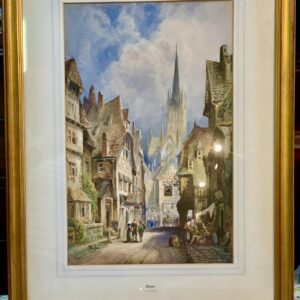 Watercolour of Ghent by Charles James Keats