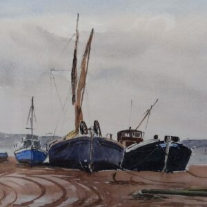 Watercolour Pin Mill Listed Artist Ronald Birch