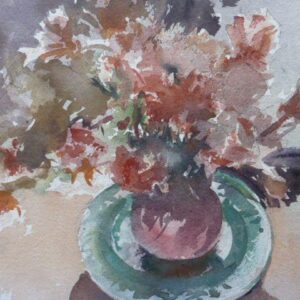 Watercolour Still Life Royal Academy Listed Artist Malcolm R Rogers