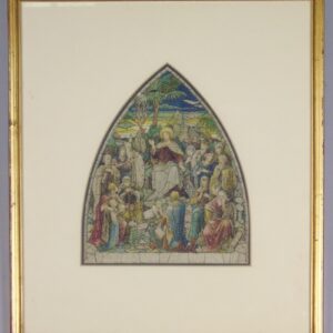 Watercolour Study for Stained Glass Panel Heaton Butler & Bayne 19th Century