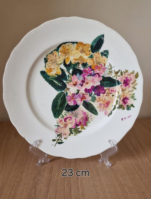 Wedgwood Serving Plate, Hand Painted Floral Design, Signed by Artist