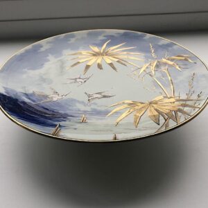 Wetland Scene Cake Stand - Pinder Bourne c.1880