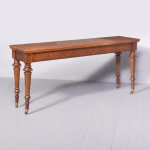 Wide William IV Pollard Oak Hall Table