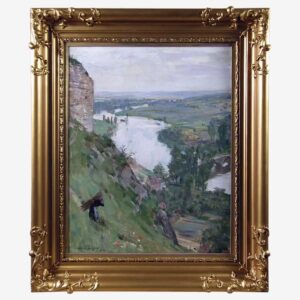 William Findlay (Scottish 1875-1960) The Valley of the Seine from the Chateau Gaillard