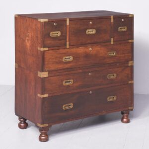 William IV 2-part Mahogany Secretaire Chest