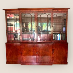 William IV Mahogany Breakfront Library Bookcase