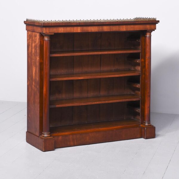 William IV Mahogany Open Bookcase