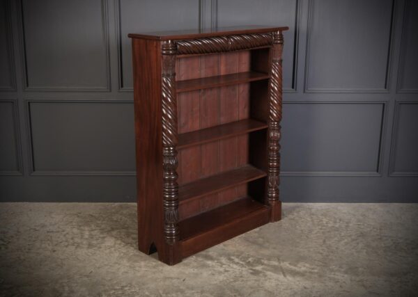 William IV Mahogany Open Bookcase