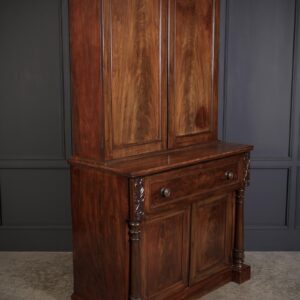 William IV Mahogany Secrétaire Bookcase