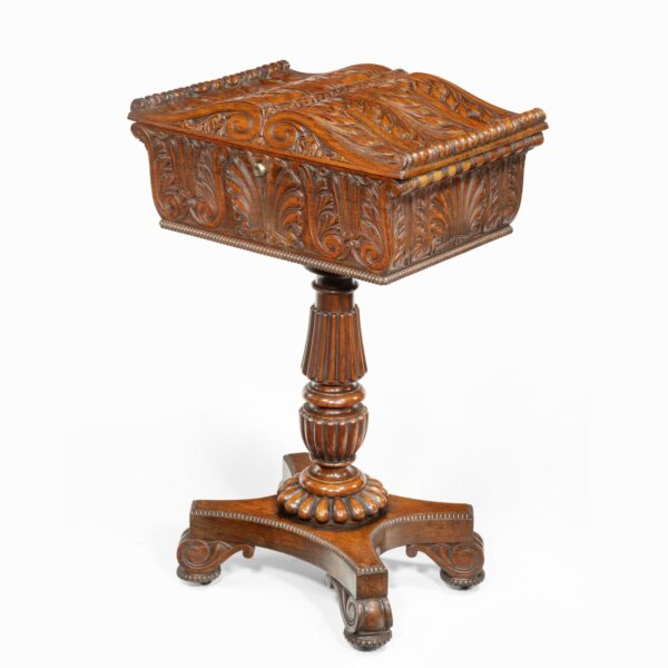 William IV Mahogany Teapoy