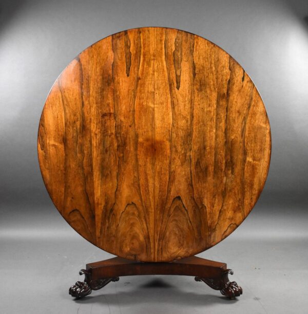 William IV Round Rosewood Breakfast Table