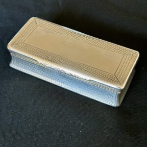 William IV Sterling Silver Gilt Rectangular Table Snuff Box Francis Clark 1836