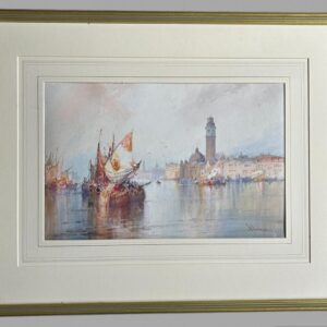 William Knox - Fine Watercolour of Grand Canal Venice