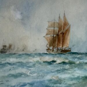 William Minshall Birchall Watercolour ‘Ocean Travellers’