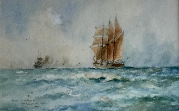 William Minshall Birchall Watercolour ‘Ocean Travellers’