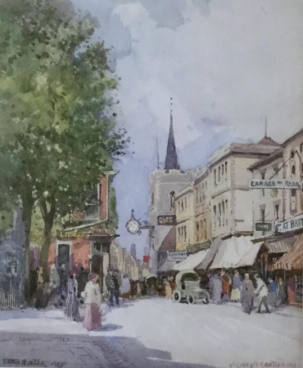 William Tatton Winter Watercolour ‘St Georges Canterbury’