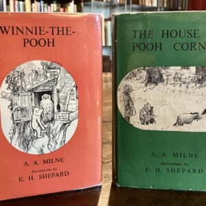 Winnie the Pooh & House at Pooh Corner by A A Milne 1950s + Jackets 2 x Vols