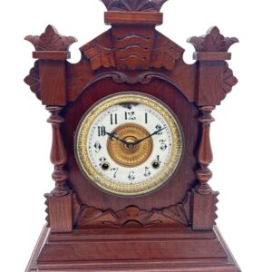 Wonderful American Ansonia Mahogany Case Mantel Clock – Ca1890