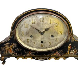 Wonderful Chinoiserie Decorated Westminster Chime Mantel Clock