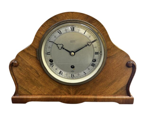 Wonderful Elliot Double Chime Walnut Mantel Clock