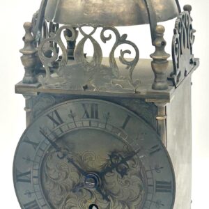 Wonderful English Style Brass Lantern Clock ca.1900