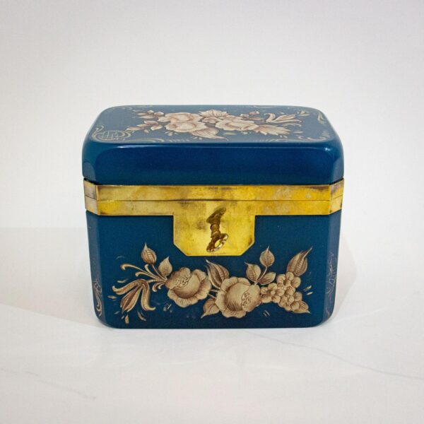 Wonderful French Opaline Glass Casket