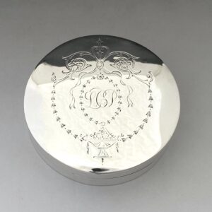 Wonderful Large Chester Silver Powder Box